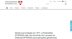Desktop Screenshot of dywidag.com.br